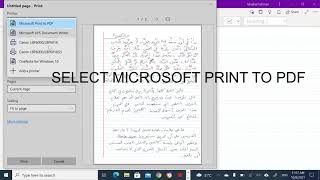 EXPORT ONENOTE WINDOWS 10 TO PDF  new version [upl. by Yddur]