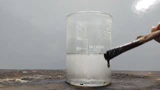 ZINC METAL REACT WITH HYDROCHLORIC ACID ZINC METAL AND HYDROCHLORIC ACID EXPERIMENT [upl. by Blankenship]