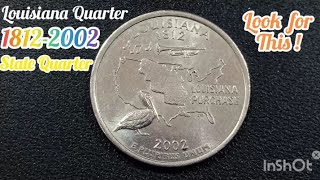 RARE QUARTER DOLLAR 2002 LOUISIANA DO YOU HAVE COINS WORTH BIG MONEY  🇺🇸 [upl. by Oiragelo]