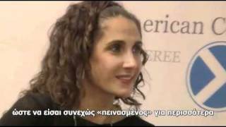 Melina Kanakaredes Interview at quotTO VIMAquot Newspaper [upl. by Hogarth]