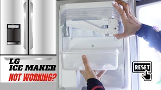 How to Reset Ice Maker LG InstaView [upl. by Htirehc513]