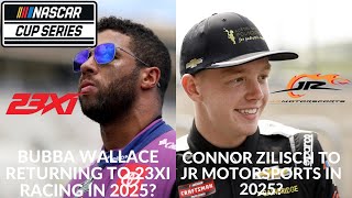 Bubba Wallace Returning To 23XI Racing In 2025  Connor Zilisch To JR Motorsports In 2025 [upl. by Nairda468]