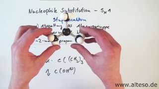 Die Nucleophile Substitution  SN1Mechanismus Reaktionsmechanismen Organik [upl. by Lamprey]