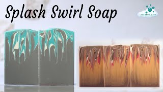 Splash Swirl cold process soap  Soap Challenge Club [upl. by March224]