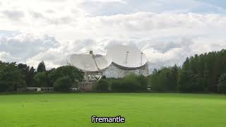 Jodrell Bank Observatory  Cheshire  Jodrell Bank  Fremantle stock footage  E16R44 009 [upl. by Ethbun]