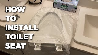 How To Install Bemis Toilet Seat Cover [upl. by Cid261]