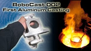 RCNC Casting 02  Aluminum casting a router support [upl. by Enier]