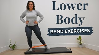 Lower Body Band Exercises  Exercises for Glutes Quads amp Hamstrings [upl. by Sibell669]