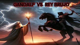 GANDALF VS EL REY BRUJO DE ANGMAR EL SEÑOR DE LOS ANILLOS EL RETORNO DEL REY audiolibro esdla [upl. by Aceissej754]