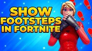 How to See Footsteps in Fortnite 2024  Turn On Visual Sound Effects [upl. by Ztnahc]