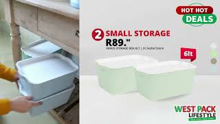 BUY 2 FOR R8990  STYLISH STORAGE FROM WEST PACK LIFESTYLE [upl. by Kerstin]