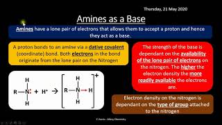 AQA 311 Amines REVISION [upl. by Lorens]