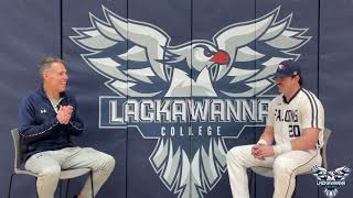 Lackawanna College Baseball Media Day 2024  Aydan McNelly Interview [upl. by Aneger]