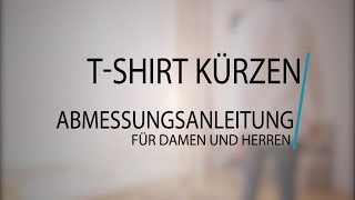 TShirt kürzen nähen  Anleitung [upl. by Magill864]