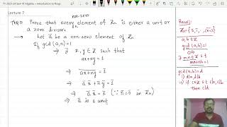 Every nonzero element of Zn is either a unit or a zero divisor  Abstract Algebra [upl. by Anoyk]