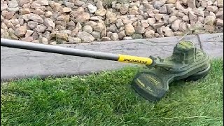 Husqvarna 128LD Gas String Trimmer vs Cordless String Trimmer amp Edger for Dewalt 20V Max Battery [upl. by Pega]