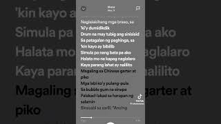 Sirena by Gloc 9 lyrics [upl. by Ahtinak]