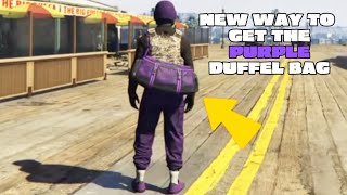 How To Get The Purple Duffel Bag Glitch In Gta 5 Online With Chop Shop [upl. by Airan]