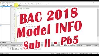 Rezolvare Bac 2018  Informatica  Subiect Model Sub II Pb 5 [upl. by Lemhar]