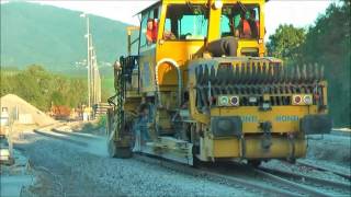 BahnDoku Schottern und Planieren in Neuenburg [upl. by Ytsirhk]