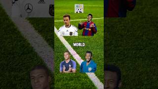 WHICH ONE OF THEM WON THE WORLD CHAMPIONSHIP THE EARLIEST pele football ronaldinho mbappe [upl. by Sheply]