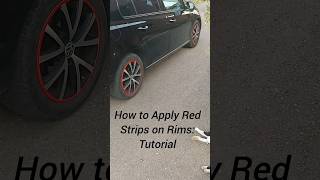 Kako Postaviti Crvene Trakice na Felge i Ventil  How to Apply Red Strips on Rims and Valve Tutorial [upl. by Euqinomad]