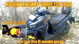 RIVIEW VARIO 125 CBS ISS TERBARU 2024 🔥 WARNA MATTE BLUE PALING LARIS ⁉️ [upl. by Cleland]