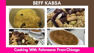 Fast amp Easy Beef Kabsa  Quick amp Simple Arabian Recipe Kabsa  Asani se banaye arabi beef Mandi [upl. by Lathrop7]