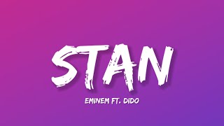 Stan  Eminem Ft Dido Lyrics  Lyrical Bam [upl. by Nivrae]