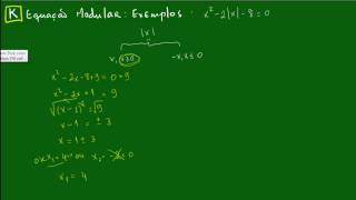 Equações Modulares  Exemplo 1 [upl. by Anil]