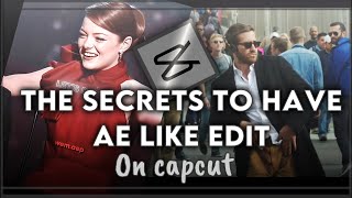 The secrets to have Ae like edits on capcutvelocity edition the secrets no one tells you about [upl. by Clarice]