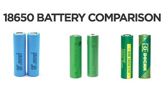 Mod 18650 Battery Comparison  Samsung 25R Vs Sony VTC 4 Vs Docan [upl. by Adnim]