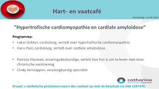 Hartamp Vaat café  Hypertrofische cardiomyopathie amp cardiale amyloidose [upl. by Sorel]