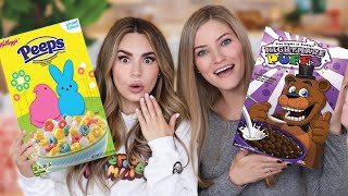 Trying More Weird Cereal w iJustine [upl. by Jecon717]