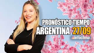 Pronóstico para el 27 de septiembre de 2024 Argentina  Infoclima TV [upl. by Yderf383]