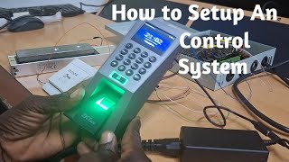 How to setup an access control system using zkteco f18 device [upl. by Irotal]