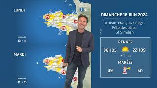 Bulletin météo pour le dimanche 16 juin 2024 [upl. by Varin239]