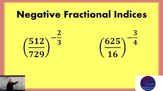 Negative Fractional Indices [upl. by Dewar]