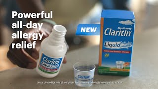 Got an Itchy throat from allergies Try new Claritin® Liquid [upl. by Kreit]