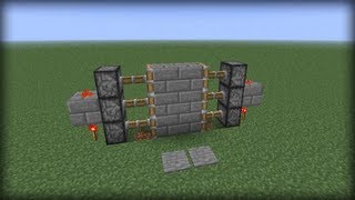 How To Make A Piston Door In Minecraft [upl. by Ninette]