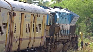 PART  3 JOURNEY BEHIND OG CAB IMPORTED EMD ICF TRACK SOUNDS HUBLI WDP 4 20005  INDIAN RAILWAYS [upl. by Kung]