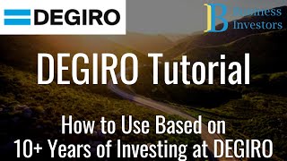 DEGIRO Tutorial for Beginners How to use DEGIRO and buy ETF and Stocks  DEGIRO Beginners Guide [upl. by Daven886]