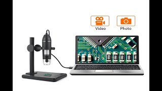 Microscópio profissional digital usb 1000x 1600x microscópio eletrônico com 8 leds e suporte para e [upl. by Blossom]