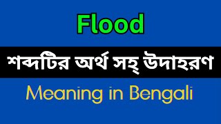 Flood Meaning in BengaliFlood Mane Ki Flood Explain in Bengali [upl. by Osnofledi741]