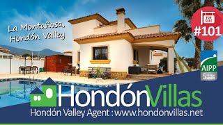 SOLD 4 Bedroom Villa La Montanosa Hondon Valley Spain [upl. by Kassey]