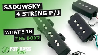 Sadowsky 4 String PJ Bass Pickup Set What’s In The Box A CloseUp Look [upl. by Dittman]