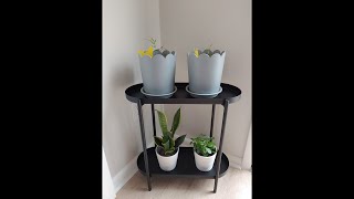 IKEA SIDE TABLEPLANT STAND  OLIVBLAD 22 UNBOXING amp ASSEMBLY [upl. by Nancy]