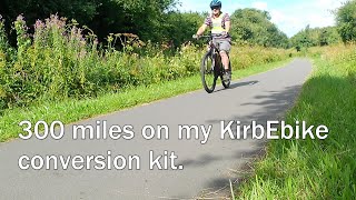 300 miles later with my KirbEbike Ebike Conversion Kit 500w750w 48v 16Ah Battery [upl. by Ethe]