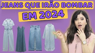 11 ROUPAS JEANS QUE IRÃO BOMBAR EM 2024 I Lê Oliveira cruz [upl. by Aranat525]