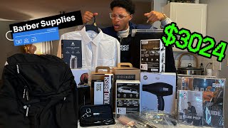 Unboxing my ENTIRE Barber School Kit OVER 3000 [upl. by Acinoev]